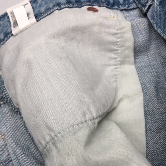 LIKE NEW VINTAGE AMERICAN EAGLE DISTRESS JEAN SHORTS W12/31 🦅 - Picture 9 of 11